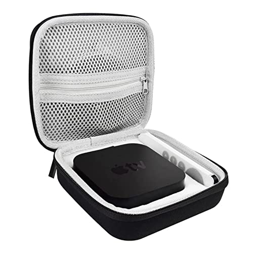 通用 Hard Case für Apple TV 4K (32GB / 64GB) & Siri Remote Schwarz Wasserdicht Modernes Design PC Case Tasche Schutz und Transport Outdoor und Alltag von 通用