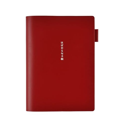 Hobonichi Techo 5-Year Techo Cover [A5/Cover Only] Large Hobonichi 5-Year Techo Leather Cover (Red) von ほぼ日