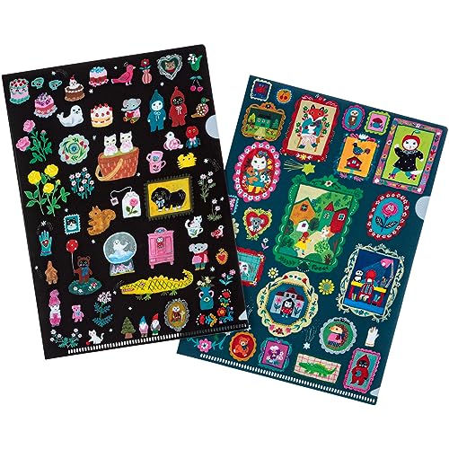 Hobonichi Techo Accessories Yumi Kitagishi: Hobonichi Folder Set of 2 for A5 Size (Little Gifts) von ほぼ日