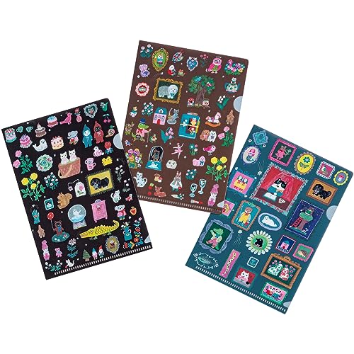 Hobonichi Techo Accessories Yumi Kitagishi: Hobonichi Folder Set of 3 for A6 Size (Little Gifts) von ほぼ日