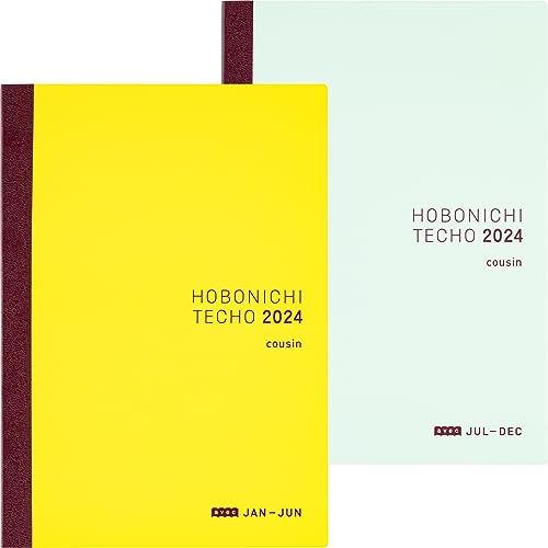 Hobonichi Techo Cousin Book [Japanese/A5/January 2024 Start/Monday Start/6-months x 2books] von ほぼ日