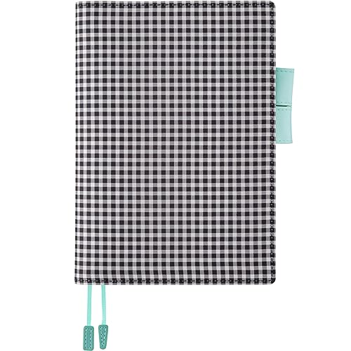 Hobonichi Techo Cousin Cover [A5 Cover Only] Gingham (Black) von ほぼ日
