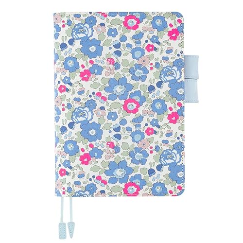 Hobonichi Techo Cousin Cover [A5 Cover Only] Liberty Fabrics: Betsy (Neon Blue) von ほぼ日