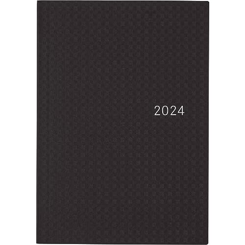 Hobonichi Techo HON A5 [English/A5 Size/January 2024 Start] Paper Series: Black Gingham von ほぼ日