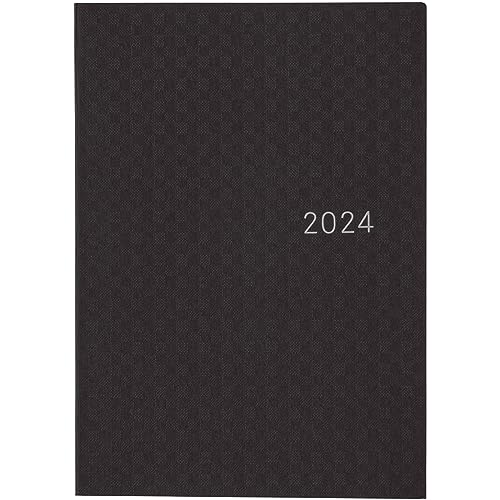 Hobonichi Techo HON A6 [English/A6 Size/January 2024 Start] Paper Series: Black Gingham von ほぼ日