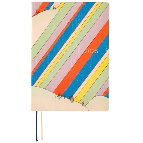 Hobonichi Techo HON [Englisch/A5 Size/Januar 2025 Start/Planer] Unsodo: Bijutsukai (Regenbogen) von ほぼ日