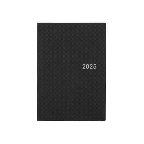 Hobonichi Techo 2025 HON [Englisch/A6 Size/Januar Start/Planer] Paper Series: Schwarzes Gingham von ほぼ日