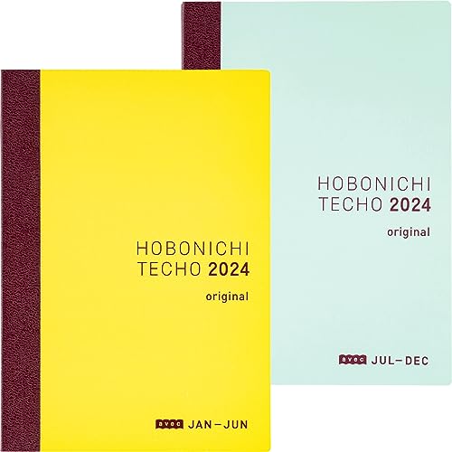 Hobonichi Techo Original Book [Japanese/A6/January 2024 Start/Monday Start/6-months x 2books] von ほぼ日