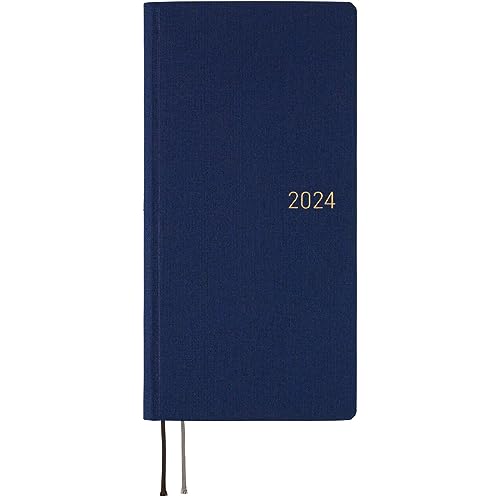 Hobonichi Techo Weeks [English/Tall and Slim Size/January 2024 Start] Colors: Deep Navy von ほぼ日
