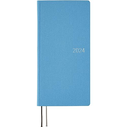 Hobonichi Techo Weeks Mega [English/Tall and Slim Size/January 2024 Start] Colors: Celeste Blue von ほぼ日