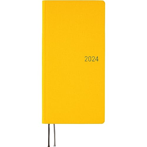 Hobonichi Techo Weeks Mega [English/Tall and Slim Size/January 2024 Start] Colors: Poppin’ Yellow von ほぼ日