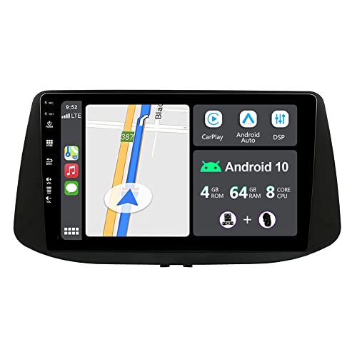 JOYX Android 10 Autoradio Passt für Hyundai i30 (2017-2018) - [4G+64G] - Eingebaut DSP/Carplay/Android Auto - LED Rückfahrkamera MIC KOSTENLOS - 9 Zoll - Mit Lenkradsteuerung 4G WiFi Bluetooth DAB von 通用