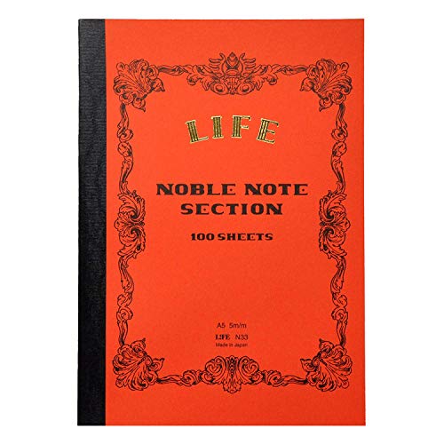 LIFE A5 N33 Notebook Quadrille von ライフ