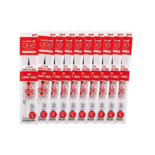 Mitsubishi Pencil Uniball One Hako UMR38S.15 Gel-Kugelschreiberminen, 0,38, rot, 10 Stück Mitsubishi Pencil Uniball One Hako UMR38S.15 Gel-Kugelschreiberminen, 0,38, rot, 10 Stück von 三菱鉛筆