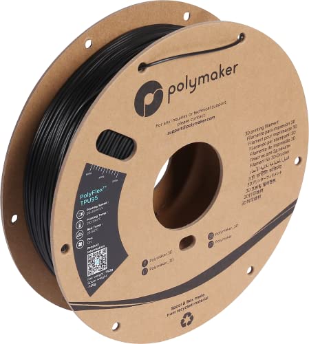 Polymaker PolyFlex TPU-95A Schwarz - 1,75mm - 750g von Polymaker