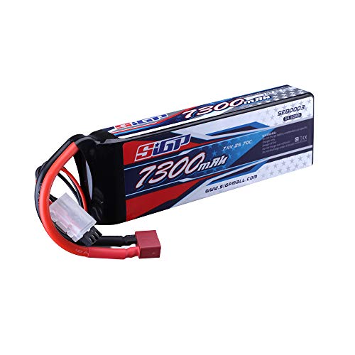 SIGP 7,4V 2S Lipo Akku 7300mAh 70C Soft Pack mit Deans T Stecker für RC Fahrzeug Truck Tank Buggy Truggy Racing Hobby SIGP 7,4V 2S Lipo Akku 7300mAh 70C Soft Pack mit Deans T Stecker für RC Fahrzeug Truck Tank Buggy Truggy Racing Hobby von SIGP