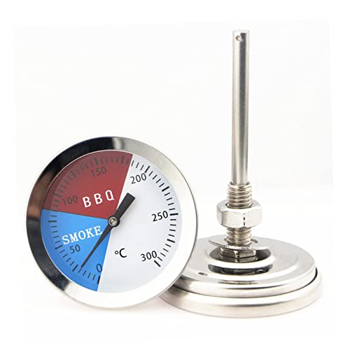 Thermometer Zifferblatt Edelstahl Temperaturmesser 300 °C BBQ Grillthermometer für Grill Kochen von 通用