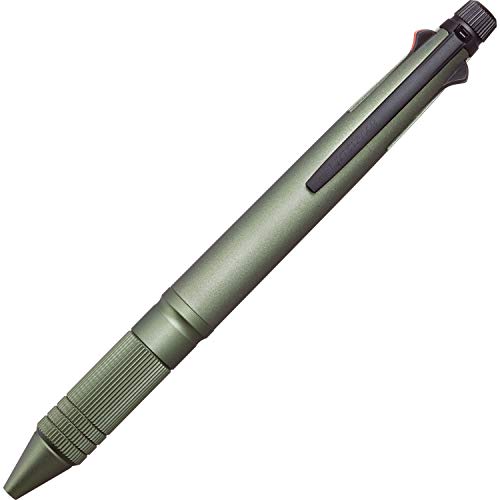 Uni Jetstream 4 & 1 Metal Edition, Multifunktionsstift, Kugelschreiber 0,5 mm (schwarz, rot, blau, grün) und 0,5 mm Druckbleistift, dunkelgrün (MSXE52000A05.7, MSXE5200A5.7) von 三菱鉛筆