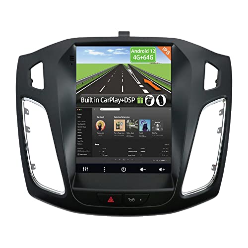 YUNTX [4GB+64GB] Android 12 Autoradio für Ford Focus (2010-2014)-2 Din-[Integriertes Wireless CarPlay/Android Auto/DSP/GPS]-IPS 2.5D 9.7”-kamera+MIC-DAB/Lenkradsteuerung/360 Kamera/MirrorLink/WiFi/USB von 通用