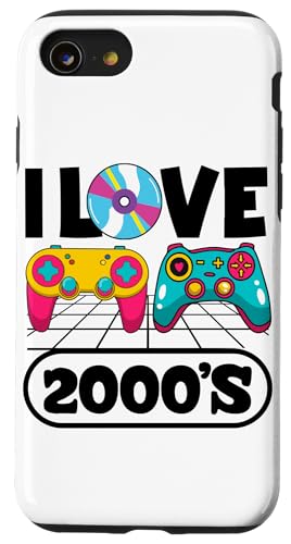 Ich liebe die 2000er Jahre Vintage zweitausende Retro 00s Hülle für iPhone SE (2020) / 7 / 8 von 00s 2000's two-thousands