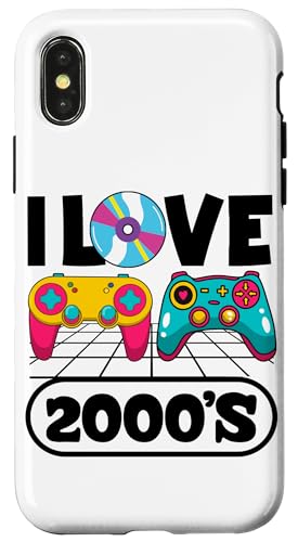 Ich liebe die 2000er Jahre Vintage zweitausende Retro 00s Hülle für iPhone X/XS Ich liebe die 2000er Jahre Vintage zweitausende Retro 00s Hülle für iPhone X/XS von 00s 2000's two-thousands