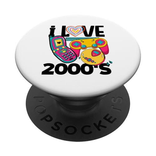Ich liebe die 2000er Jahre Vintage zweitausende Retro 00s PopSockets Klebender PopGrip von 00s 2000's two-thousands