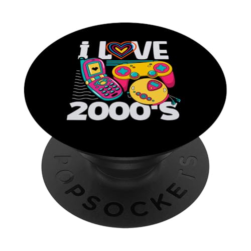 Ich liebe die 2000er Jahre Vintage zweitausende Retro 00s PopSockets Klebender PopGrip von 00s 2000's two-thousands