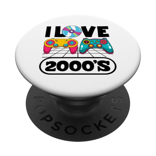 Ich liebe die 2000er Jahre Vintage zweitausende Retro 00s PopSockets Klebender PopGrip von 00s 2000's two-thousands