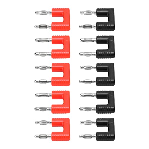 2-polige Bananenstecker, doppelte Bananenstecker J.20004 19 mm Messingabstand für Lautsprecherkabel von 01 02 015