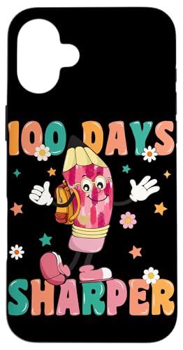 100 Tage schärfer Hülle für iPhone 16 Plus von 100 Days Sharper School Teacher Student Learn Gift
