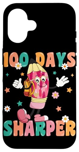 100 Tage schärfer Hülle für iPhone 16 von 100 Days Sharper School Teacher Student Learn Gift