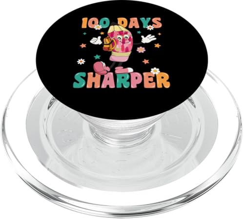 100 Tage schärfer PopSockets PopGrip für MagSafe 100 Tage schärfer PopSockets PopGrip für MagSafe von 100 Days Sharper School Teacher Student Learn Gift