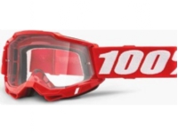 100% Goggles 100% ACCURI 2 RED (Transparent Glass Anti-Fog, LT 88% -92%) (NEW) von 100%