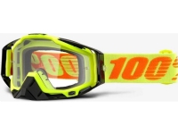 100% Goggles 100% RACECRAFT ATTACK YELLOW (Transparent Anti-Fog Glass + 10 Skidding) (NEW) von 100%