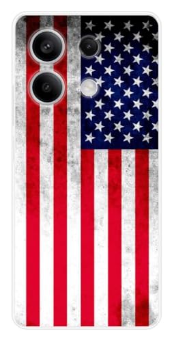 1001COQUES Schutzhülle für Xiaomi Redmi Note 13 5G, Design US-Flagge, bedruckt in Frankreich, weiche Silikonhülle 1001COQUES Schutzhülle für Xiaomi Redmi Note 13 5G, Design US-Flagge, bedruckt in Frankreich, weiche Silikonhülle von 1001 Coques