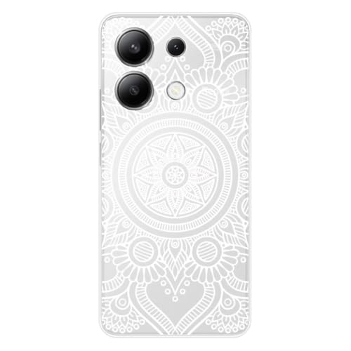 1001 Schutzhülle aus Silikon, bedruckt, kompatibel mit Xiaomi Redmi Note 13 4G Mandala, Weiß 1001 Schutzhülle aus Silikon, bedruckt, kompatibel mit Xiaomi Redmi Note 13 4G Mandala, Weiß von 1001coques