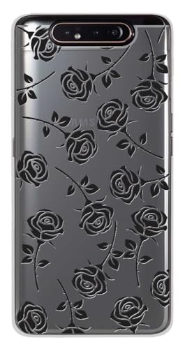 1001 coques Silikon-Schutzhülle für Samsung Galaxy A80, Motiv: schwarze Rosen 1001 coques Silikon-Schutzhülle für Samsung Galaxy A80, Motiv: schwarze Rosen von 1001 coques