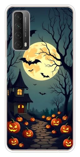 Schutzhülle aus Silikon, bedruckt, kompatibel mit Huawei P Smart 2021 HA Spuknacht Schutzhülle aus Silikon, bedruckt, kompatibel mit Huawei P Smart 2021 HA Spuknacht von 1001 coques