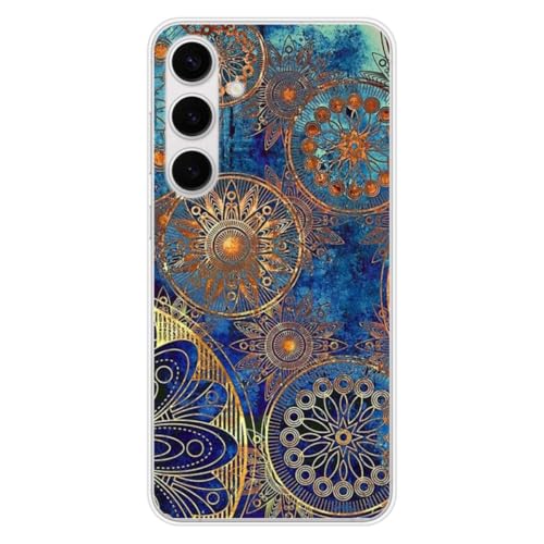 1001COQUES Schutzhülle für Samsung Galaxy S24 FE, Mandalla-Design, blau, bedruckt in Frankreich, weiche Silikonhülle 1001COQUES Schutzhülle für Samsung Galaxy S24 FE, Mandalla-Design, blau, bedruckt in Frankreich, weiche Silikonhülle von 1001 coques