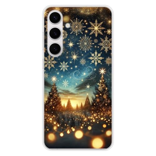 Schutzhülle aus Silikon, bedruckt, kompatibel mit Samsung Galaxy S24 FE NO Weihnachtszauber von 1001 coques