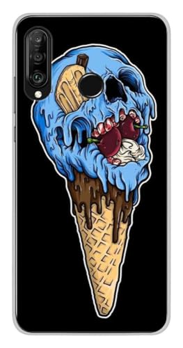1001 Schutzhülle aus Silikon für Huawei P30 Lite – Ice Cream Skull von 1001coques