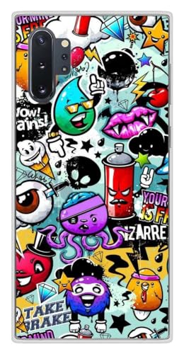 1001 Schutzhülle aus Silikon für Samsung Galaxy Note 10 Plus – Graffiti 2 von 1001coques