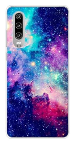 1001Rückseitenschutz aus Silikon für Huawei P30 – Galaxie Blau von 1001coques