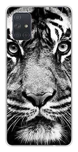 1001 coques Schutzhülle aus Silikon, bedruckt, kompatibel mit Samsung Galaxy A51, Tiger, Weiß und Schwarz 1001 coques Schutzhülle aus Silikon, bedruckt, kompatibel mit Samsung Galaxy A51, Tiger, Weiß und Schwarz von 1001 coques