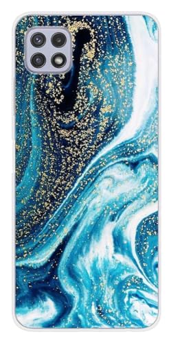 1001 coques Schutzhülle aus Silikon, bedruckt, kompatibel mit Samsung Galaxy A22 5G, Marmor, Blau mit Glitzer 1001 coques Schutzhülle aus Silikon, bedruckt, kompatibel mit Samsung Galaxy A22 5G, Marmor, Blau mit Glitzer von 1001 coques