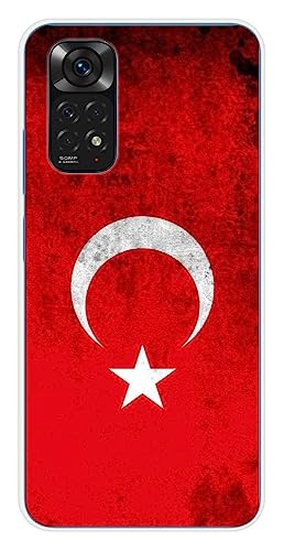 1001coques Schutzhülle aus Silikon, bedruckt, kompatibel mit Xiaomi Redmi Note 11 4G, Flagge der Türkei 1001coques Schutzhülle aus Silikon, bedruckt, kompatibel mit Xiaomi Redmi Note 11 4G, Flagge der Türkei von 1001coques