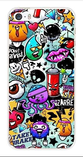 Graffiti 2 Schutzhülle, Handyhülle, Handy Etui für Apple iPhone 5 / 5S, Silikongel Graffiti 2 Schutzhülle, Handyhülle, Handy Etui für Apple iPhone 5 / 5S, Silikongel von 1001coques