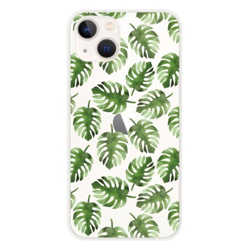 Schutzhülle aus Silikon, bedruckt, kompatibel mit Apple iPhone 13, Monstera-Blätter Handyhülle Schutzhülle aus Silikon, bedruckt, kompatibel mit Apple iPhone 13, Monstera-Blätter Handyhülle von 1001coques