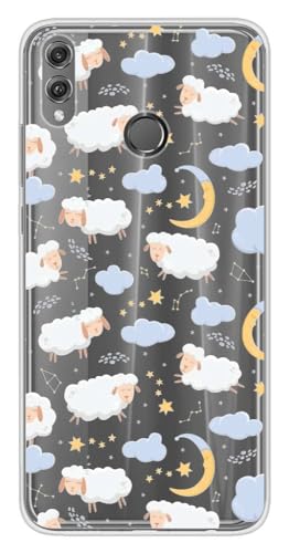 Schutzhülle aus Silikon, bedruckt, kompatibel mit Huawei Honor 8X, Schaf, Wolke Schutzhülle aus Silikon, bedruckt, kompatibel mit Huawei Honor 8X, Schaf, Wolke von 1001coques