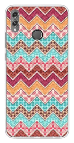 Schutzhülle aus Silikon, bedruckt, kompatibel mit Huawei Honor 8X, Zickzack, Ethno-Design Schutzhülle aus Silikon, bedruckt, kompatibel mit Huawei Honor 8X, Zickzack, Ethno-Design von 1001coques